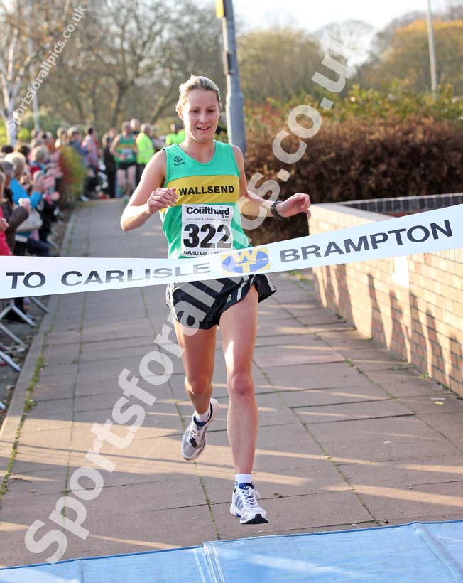 Danielle Hodgkinson (Wallsend Harriers) wins the Brampton to Carlisle 10 mile